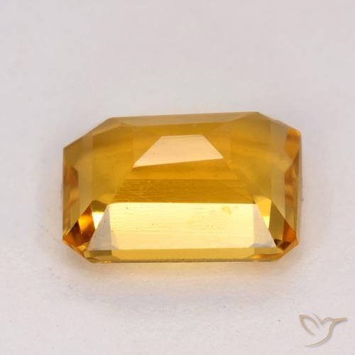 9,17 ctw natürlicher Orange-Gold Citrin, Oktagonschliff, VVS-VS