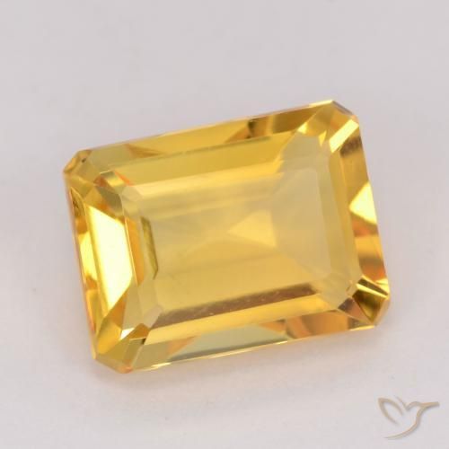 9,17 ctw natürlicher gold-orange Citrin, Oktagonschliff, VVS-VS