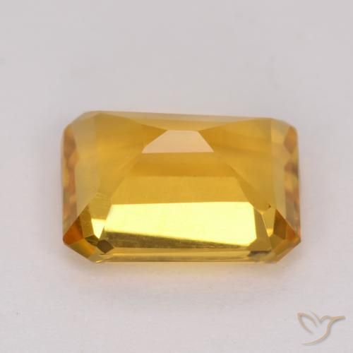 9,17 ctw natürlicher Orange-Gold Citrin, Oktagonschliff, VVS-VS