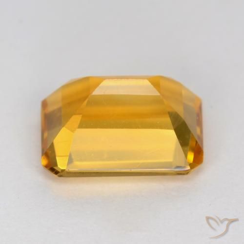 9,17 ctw natürlicher Orange-Gold Citrin, Oktagonschliff, VVS-VS