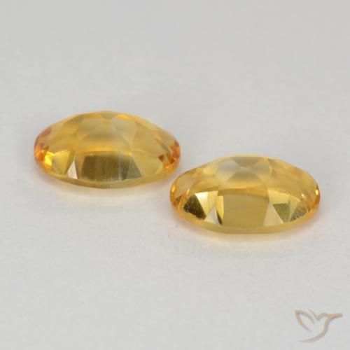0.80 ct natürliche gold-orange Citrin-Edelsteine, Oval, VS