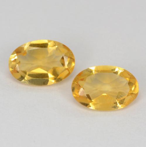 0,77 ct natürliche goldener Citrin-Edelsteine, Oval Schliff, VS