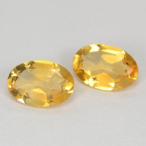 0,77 ct natürliche goldener Citrin-Edelsteine, Oval Schliff, VS
