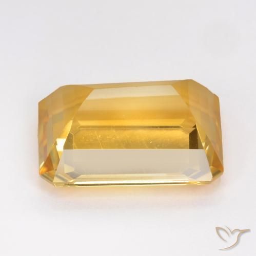 9,17 ctw natürlicher Golden Citrin, Oktagonschliff, VVS-VS