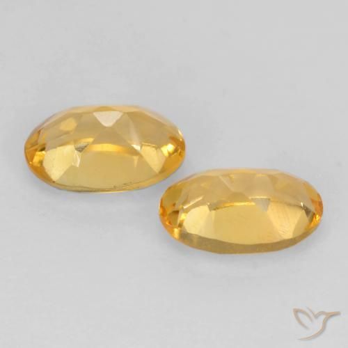 0.80 ct natürliche Mittleres Gold Citrin-Edelsteine, Oval, VS