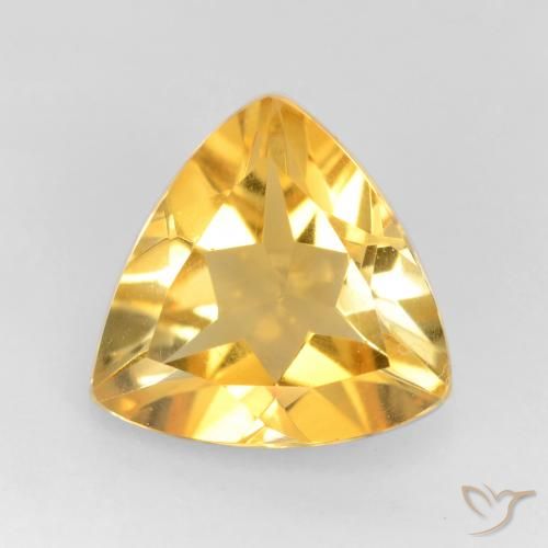 1.50ct Natürlicher Mittleres Gold Citrin, Trillion, VS