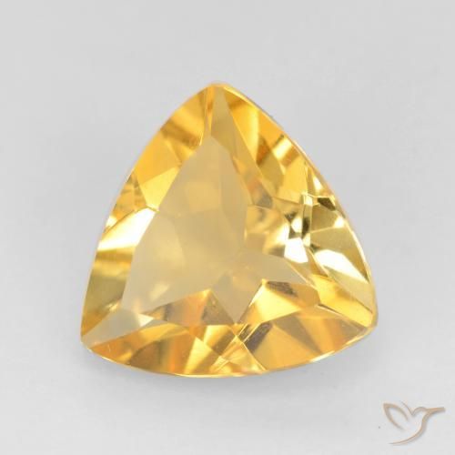 9,17 ctw natürlicher Mittleres Gold Citrin, Trillion, VS