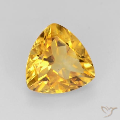 9,17 ctw natürlicher Mittleres Gold Citrin, Trillion, VVS-VS