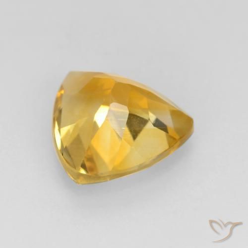 9,17 ctw natürlicher Mittleres Gold Citrin, Trillion, VVS-VS