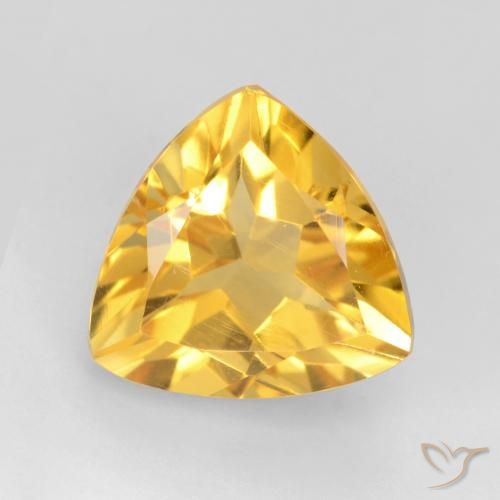 1.83ct Natürlicher Helles Gold Citrin, Trillion, VVS-VS