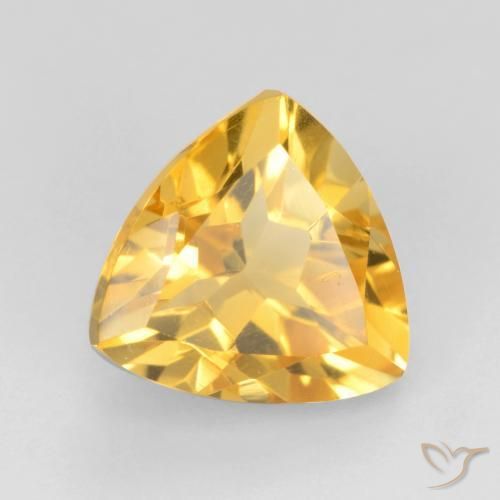 9,17 ctw natürlicher Helles Gold Citrin, Trillion, VVS-VS