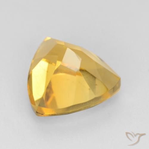 9,17 ctw natürlicher Helles Gold Citrin, Trillion, VVS-VS