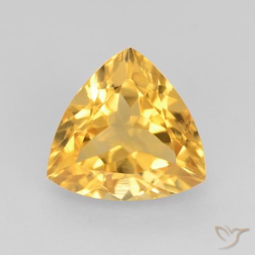 1.72ct Natürlicher Helles Gold Citrin, Trillion, VVS-VS