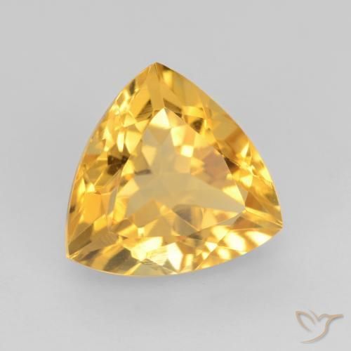 9,17 ctw natürlicher Helles Gold Citrin, Trillion, VVS-VS