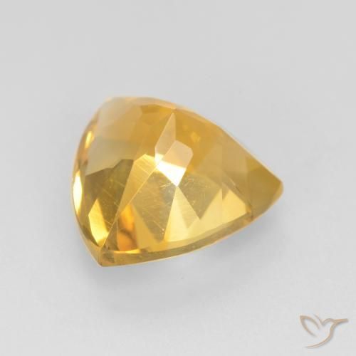 9,17 ctw natürlicher Helles Gold Citrin, Trillion, VVS-VS