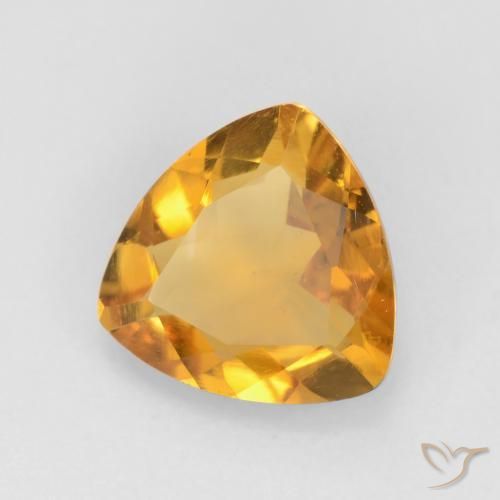 9,17 ctw natürlicher Mittel-Helles Orange-Gold Citrin, Trillion, VVS-VS