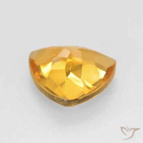 9,17 ctw natürlicher Mittel-Helles Orange-Gold Citrin, Trillion, VVS-VS