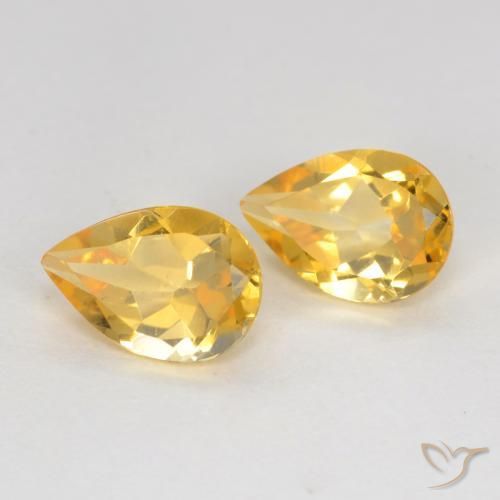 1.18 ct natürliche Mittleres Gold Citrin-Edelsteine, Birnenform, VVS-VS