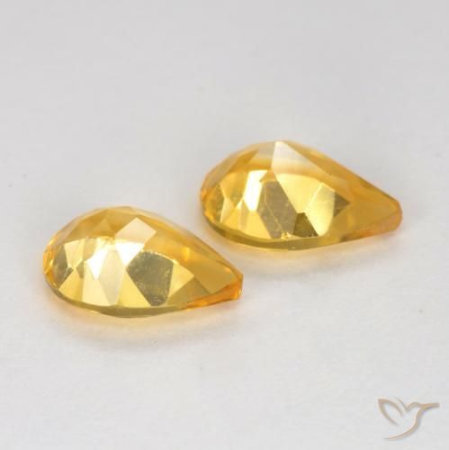 1.18 ct natürliche Mittleres Gold Citrin-Edelsteine, Birnenform, VVS-VS