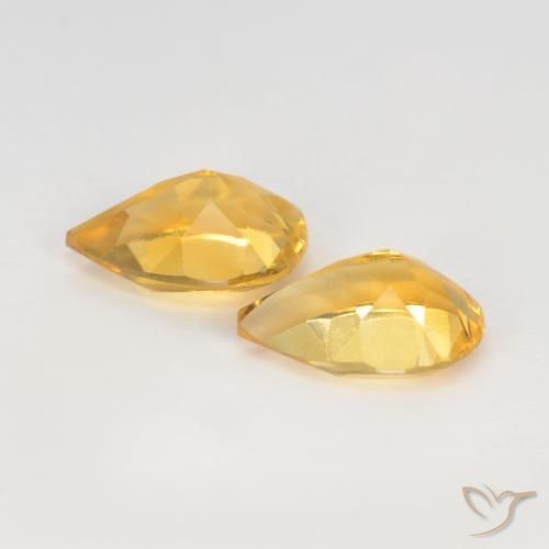 1.17 ct natürliche Mittleres Gold Citrin-Edelsteine, Birnenform, VVS-VS