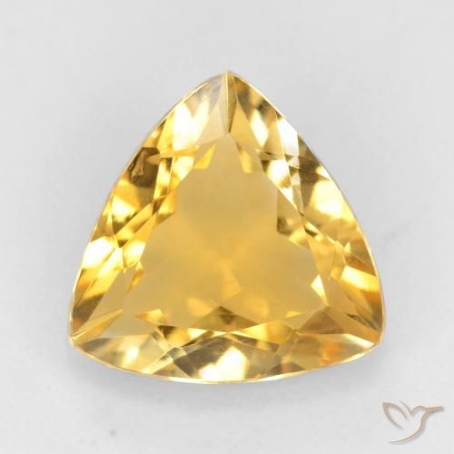 1.52ct Natürlicher Mittleres Gold Citrin, Trillion, VVS-VS