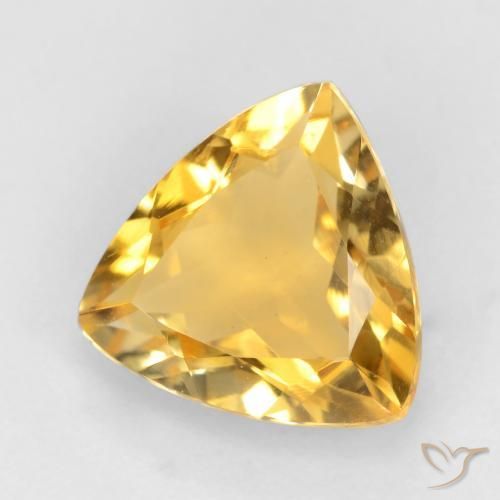 9,17 ctw natürlicher Mittleres Gold Citrin, Trillion, VVS-VS