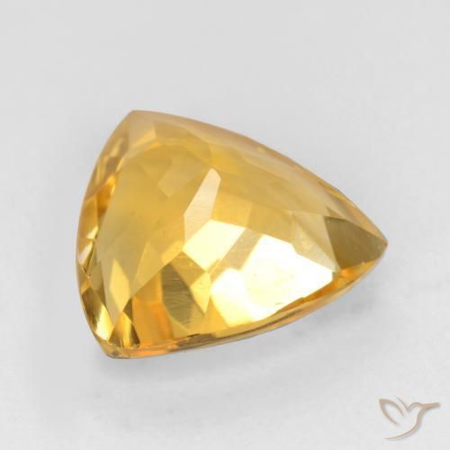 9,17 ctw natürlicher Mittleres Gold Citrin, Trillion, VVS-VS