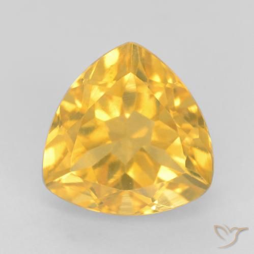 1.79ct Natürlicher Helles Gold Citrin, Trillion, VVS-VS