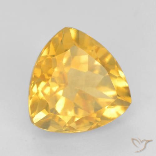 9,17 ctw natürlicher Helles Gold Citrin, Trillion, VVS-VS