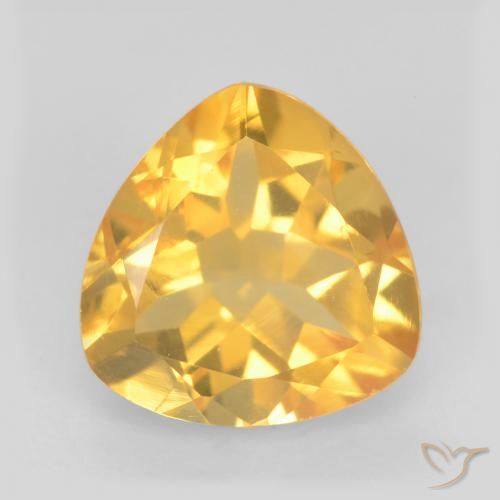 1.65ct Natürlicher Mittleres Gold Citrin, Trillion, VVS-VS