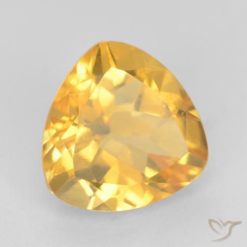 9,17 ctw natürlicher Mittleres Gold Citrin, Trillion, VVS-VS