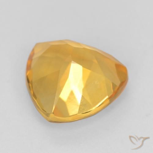 9,17 ctw natürlicher Mittleres Gold Citrin, Trillion, VVS-VS