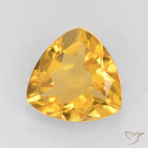1.37ct Natürlicher Mittleres Gold Citrin, Trillion, VVS-VS