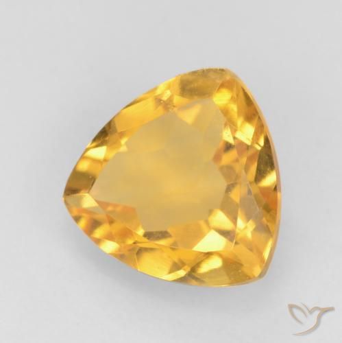 9,17 ctw natürlicher Mittleres Gold Citrin, Trillion, VVS-VS