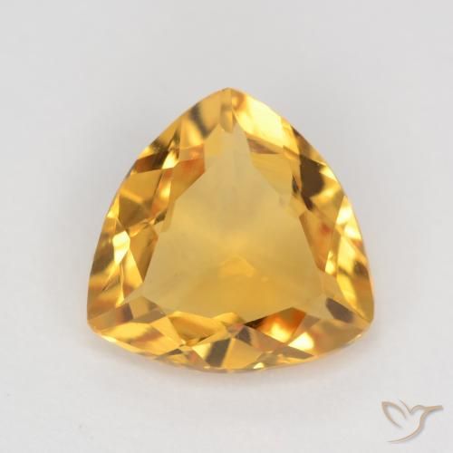 1.11ct Natürlicher Orange-Gold Citrin, Trillion, VVS-VS