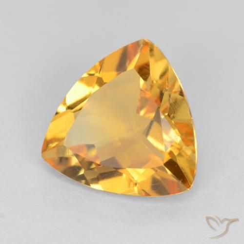 9,17 ctw natürlicher Orange-Gold Citrin, Trillion, VVS-VS