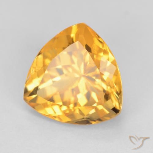 9,17 ctw natürlicher Mittelgold Citrin, Trillion, VS