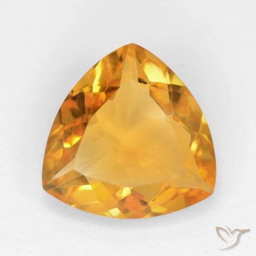 1.88ct Natürlicher Orange-Gold Citrin, Trillion, VVS-VS