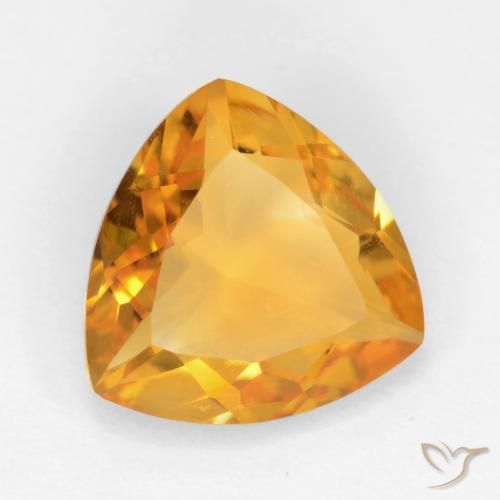 9,17 ctw natürlicher Orange-Gold Citrin, Trillion, VVS-VS