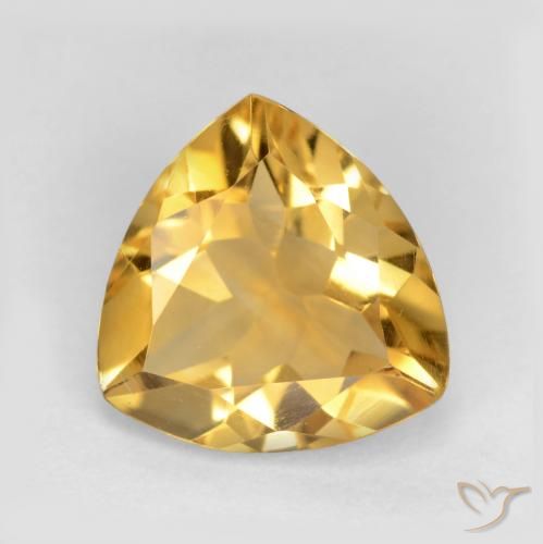 1.75ct Natürlicher Mittelhelles Gold Citrin, Trillion, VVS-VS