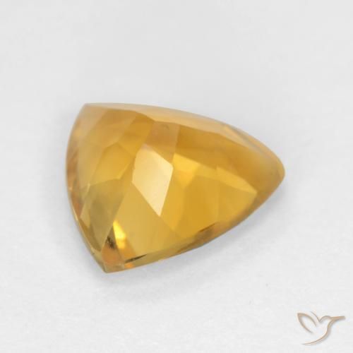 9,17 ctw natürlicher Dunkelgolden Citrin, Trillion, VS