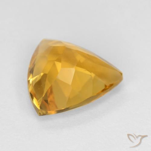9,17 ctw natürlicher Tiefes Goldorange Citrin, Trillion, VVS-VS