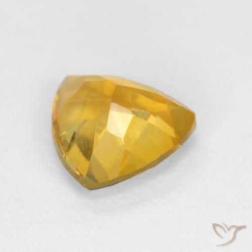 9,17 ctw natürlicher Tiefes Goldorange Citrin, Trillion, VVS-VS