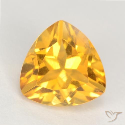 1.31ct Natürlicher Mittelgold Citrin, Trillion, VS