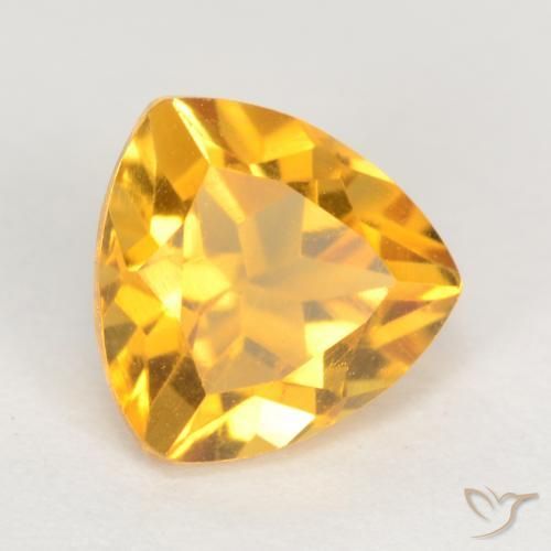 9,17 ctw natürlicher Mittelgold Citrin, Trillion, VS