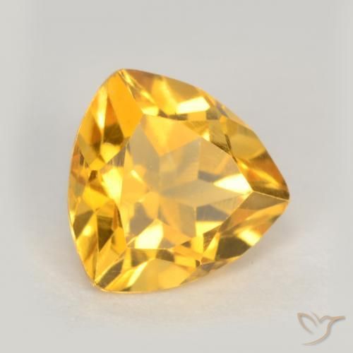 1,10 ctw natürlicher goldener Citrin, Trillion, VS