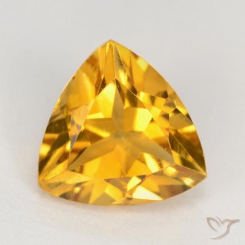 1.21ct Natürlicher Dunkelgolden Citrin, Trillion, VS