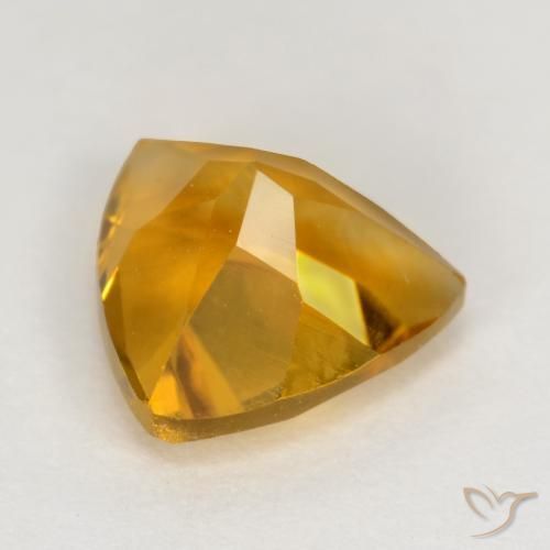 9,17 ctw natürlicher Dunkelgolden Citrin, Trillion, VS