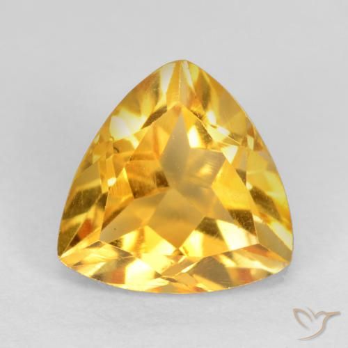 1.11ct Natürlicher Helles Gold Citrin, Trillion, VS