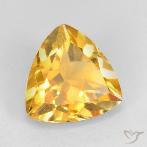 9,17 ctw natürlicher Helles Gold Citrin, Trillion, VS